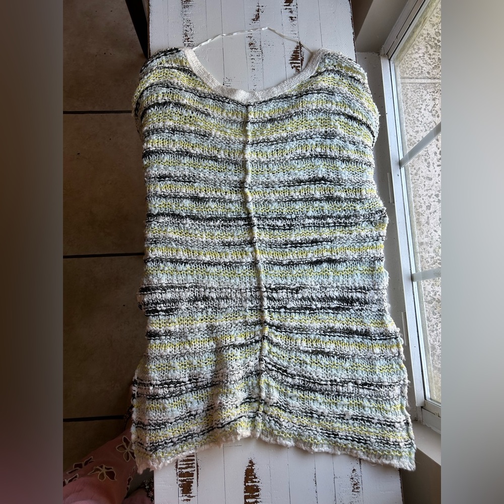 Free people multicolor sweater tunic top - Picture 6 of 8